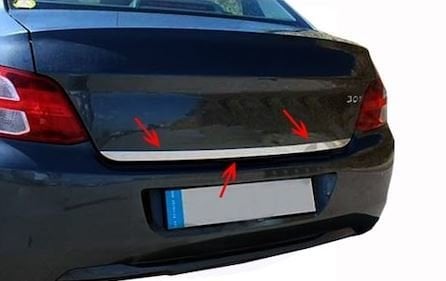 Citreon C-Elysee Bagaj Alt Çıtası Kromu Nikelajı