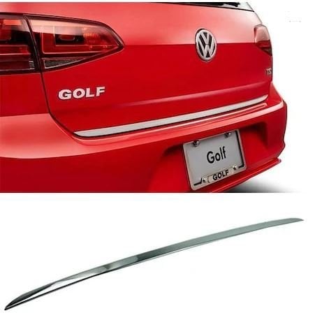 Volkswagen Golf 7 Bagaj Alt Çıtası Kromu Nikelajı