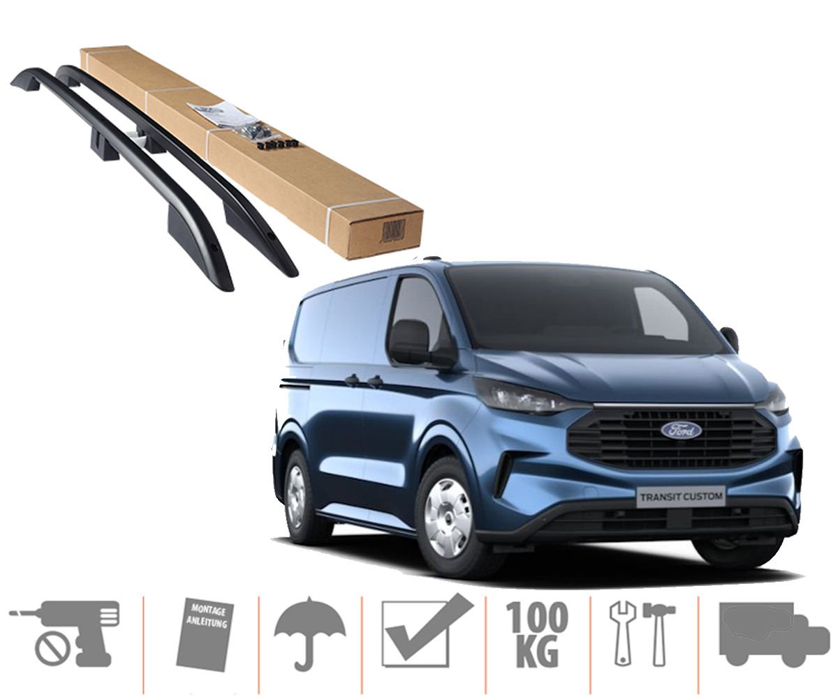 Frd Custom Uzun Maxi Van Üst Port Bagaj Tavan Çıtası Siyah 2024 Sonrası