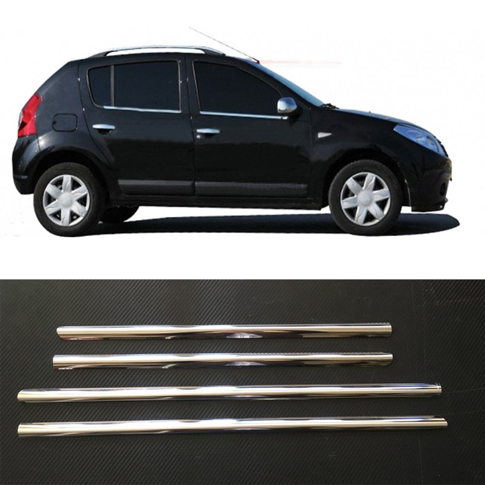 Dacia Sandero Cam Çıtası Kromu Nikelaj 2008-2012