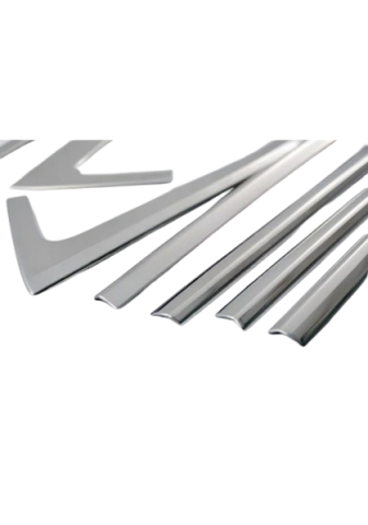 Skoda Super B Cam Çıtası Komple Set Çerçevesi Kromu Nikelajı 2015-2023