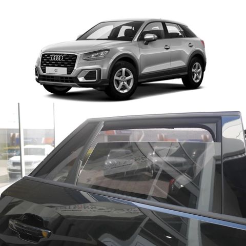 Audi Q2 Cam Çıtası Komple Set Çerçevesi Kromu Nikelajı 2016 Sonrası