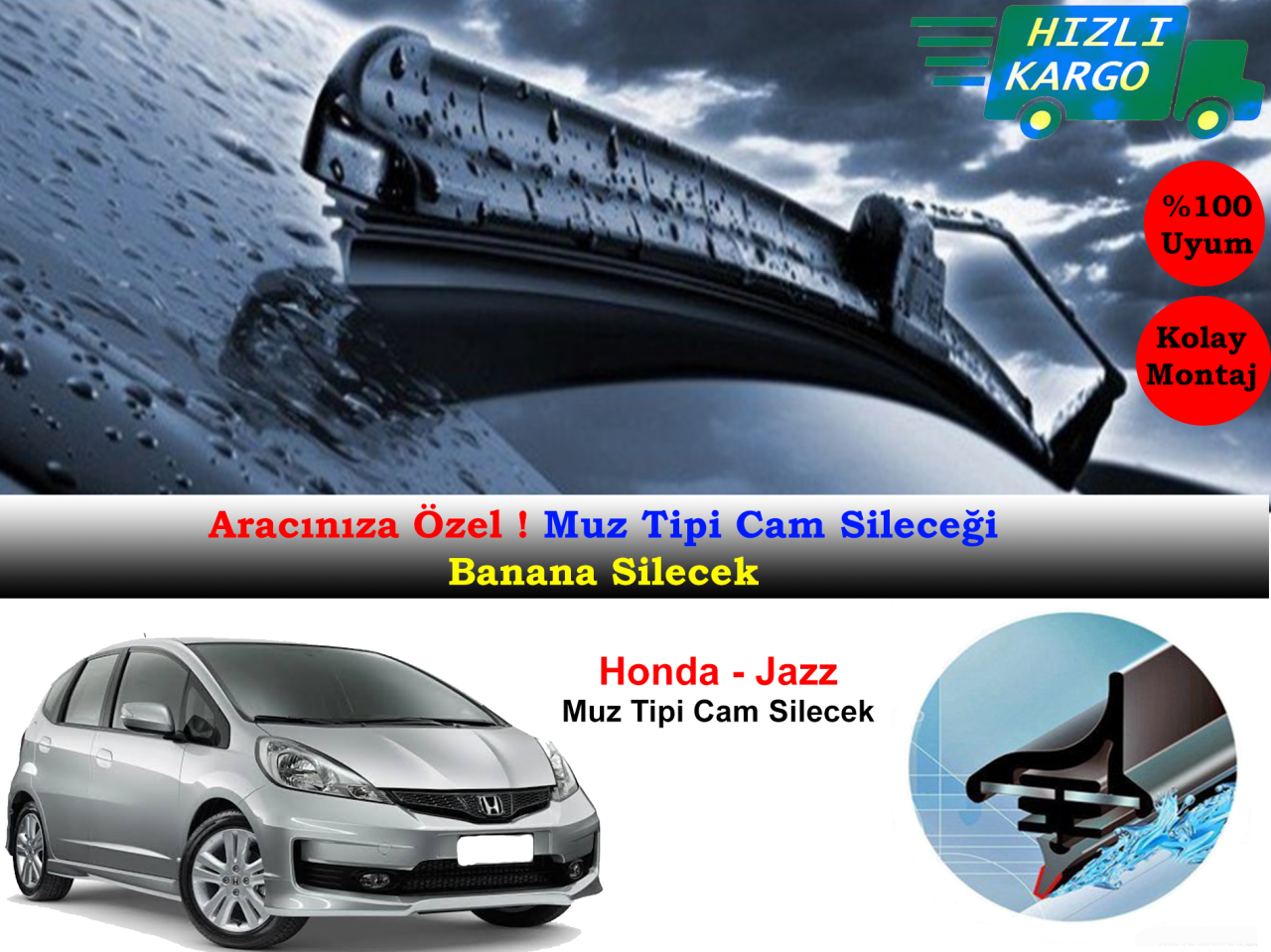 Honda Jazz Muz Silecek Takımı 2009-2014