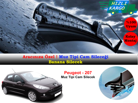 Peugeot 207 Muz Silecek Takımı 2007-2012