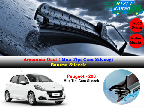 Peugeot 208 Muz Silecek Takımı 2012-2016