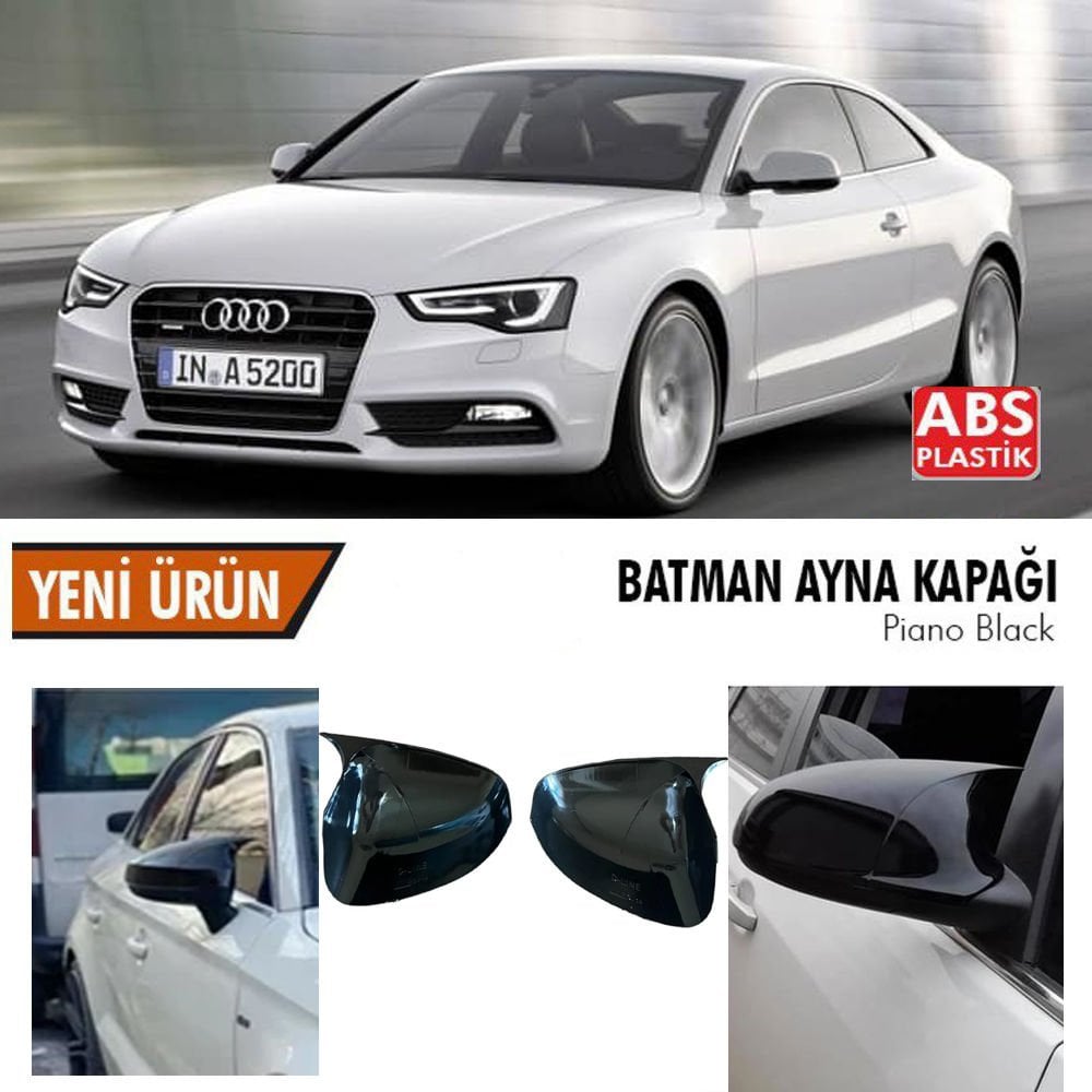 Audi A5 Yarasa Ayna Kapağı Batman Parlak Siyah Piano Black 2016-2020