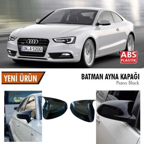 Audi A5 Yarasa Ayna Kapağı Batman Parlak Siyah Piano Black 2016-2020