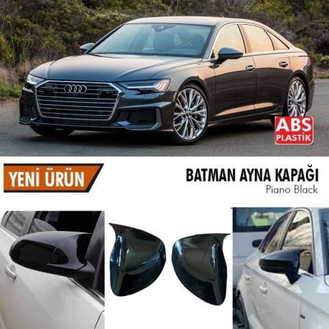 Audi A6 Yarasa Ayna Kapağı Batman Parlak Siyah Piano Black 2004-2006