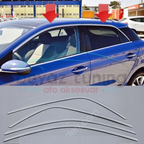 Hyundai İ20 Cam Üst Çıtası Kromu Nikelajı