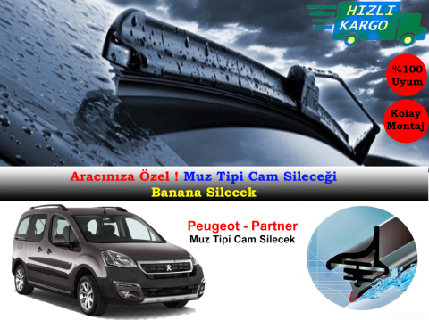 Peugeot Partner Tepee Muz Silecek Takımı