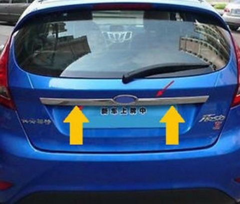 Ford Fiesta Bagaj Üst Kromu Nikelajı 2009-2011