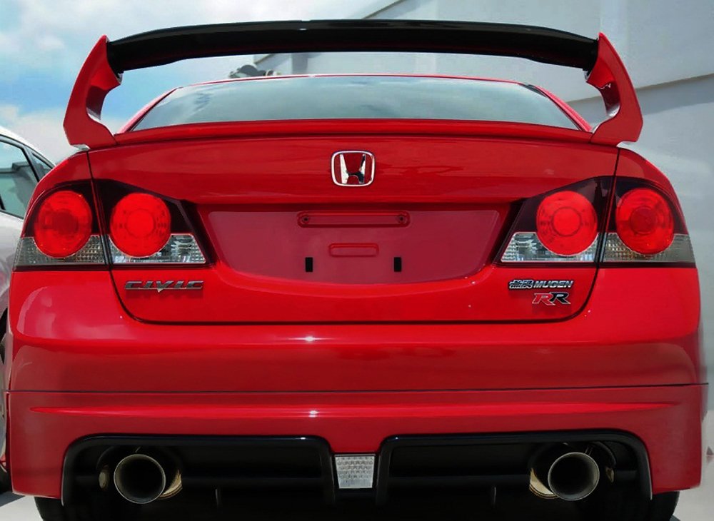 Honda Civic FD6 Bagaj Üstü Spoiler Mugen RR 4 Parça Abs Plastik