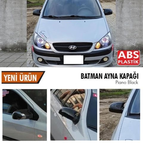 Hyundai Getz Yarasa Ayna Kapağı Batman Parlak Siyah Piano Black