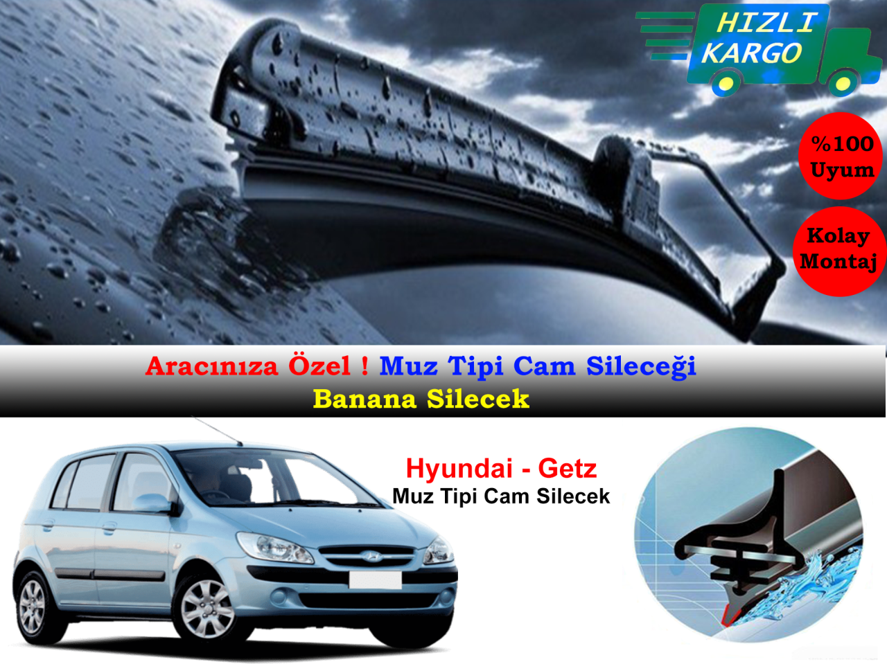 Hyundai Getz Muz Silecek Takımı 2002-2009