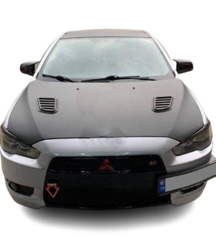 Mitsubishi Lancer Yarasa Ayna Kapağı Batman Parlak Siyah Piano Black