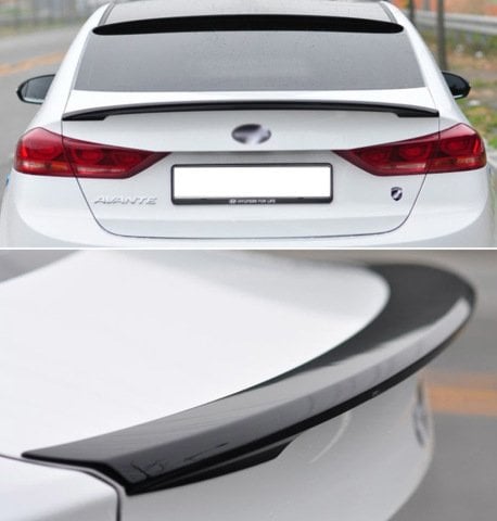 Hyundai Elantra Bagaj Üstü Spoiler  Parlak Siyah Plastik 2017-2018
