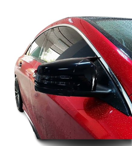 Mercedes Cla Yarasa Ayna Kapağı Batman Parlak Siyah Piano Black