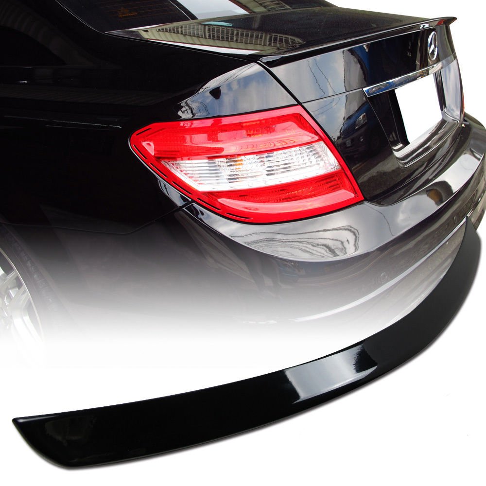 Mercedes C Class W204 AMG Bagaj Üstü Spoiler Abs Plastik Parlak Siyah