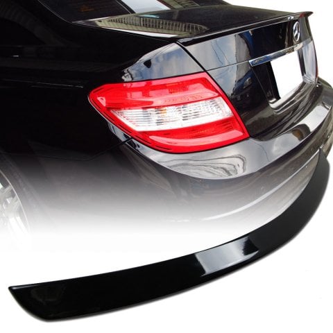 Mercedes C Class W204 AMG Bagaj Üstü Spoiler Abs Plastik Parlak Siyah