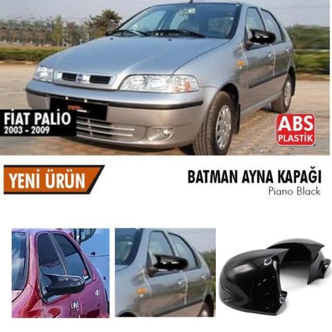 Fiat Palio Yarasa Ayna Kapağı Batman Parlak Siyah Piano Black
