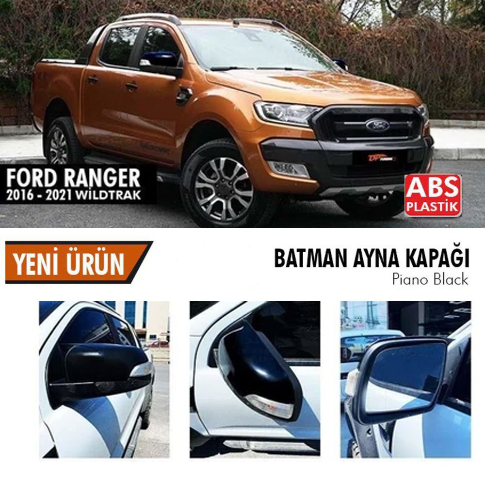 Ford Rancer Yarasa Ayna Kapağı Batman Parlak Siyah Piano Black