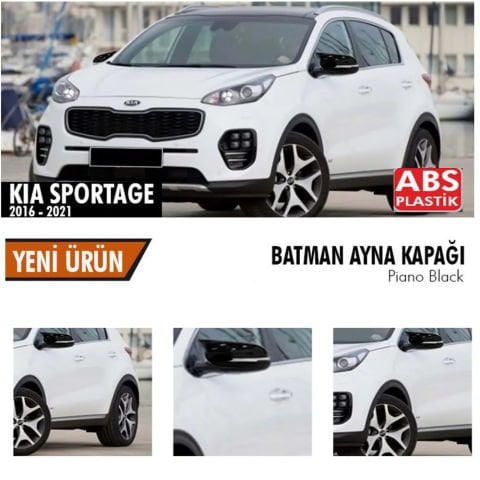 Kia Sportage Yarasa Ayna Kapağı Batman Parlak Siyah Piano Black