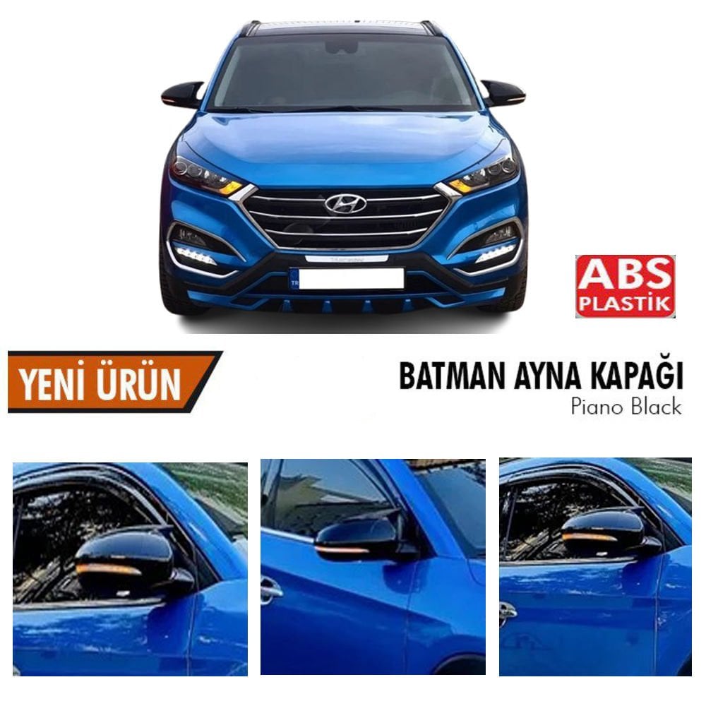 Hyundai Tucson Yarasa Ayna Kapağı Batman Parlak Siyah Piano Black