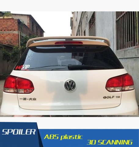 Volkswagen Golf 6 Bagaj Üstü Spoiler Abs Plastik 2009-2012