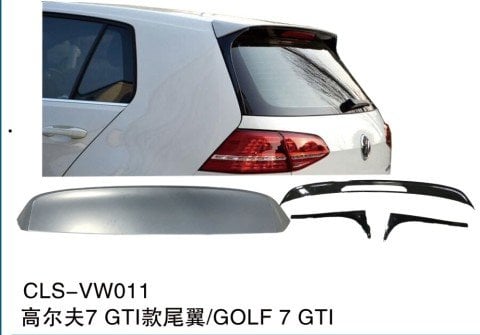 Volkswagen Golf 7 Gti Bagaj Üstü Spoiler 4 Parça Abs Plastik 2013-