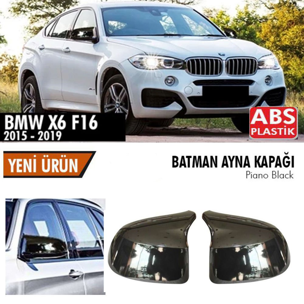 Bmw X6 Yarasa Ayna Kapağı Batman Parlak Siyah Piano Black