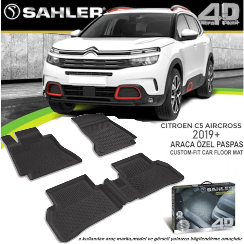Citroen C5 Aircross Havuzlu Paspas 4,5D Sahler 2019 Sonrası
