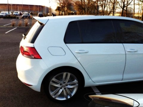 Volkswagen Golf 7 Bagaj Üstü Spoiler Yapışık Rieger Abs Plastik 2013-