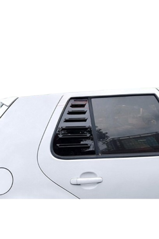 Volkswagen Golf 4 Kelebek Cam Kaplama Vizörü Parlak Siyah