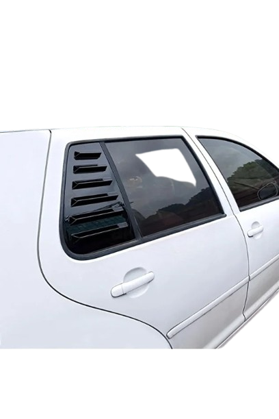 Volkswagen Golf 4 Kelebek Cam Kaplama Vizörü Parlak Siyah