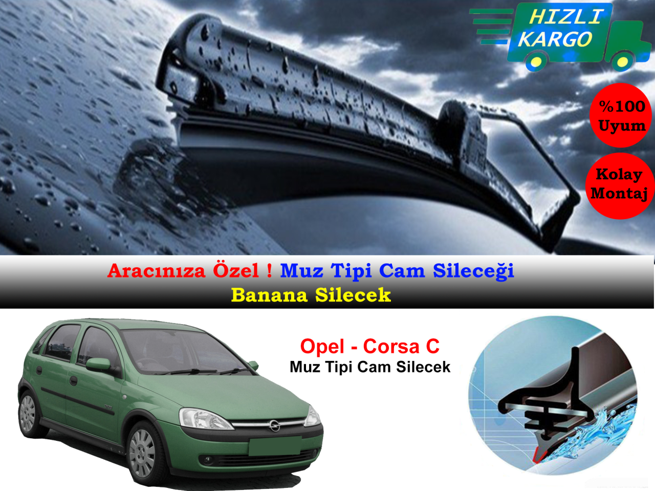 Opel Corsa C Muz Silecek Takımı 2000-2006