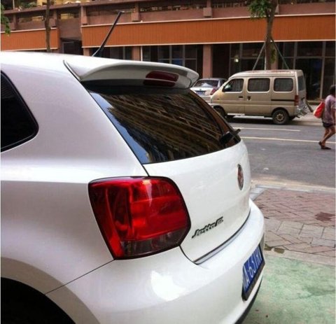 Volkswagen Polo Bagaj Üstü Spoiler Yapışık Anatomik Abs Plastik 2009-