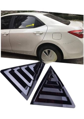 Toyota Corolla Kelebek Cam Kaplama Vizörü Parlak Siyah 2014-2020