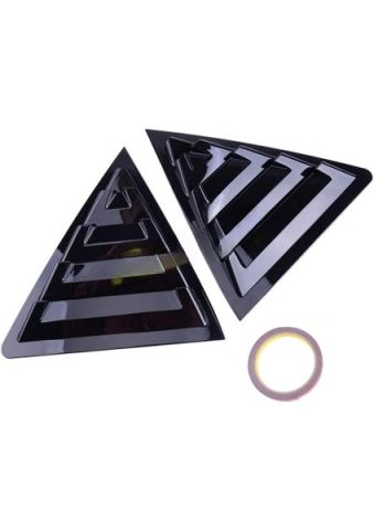 Toyota Corolla Kelebek Cam Kaplama Vizörü Parlak Siyah 2014-2020