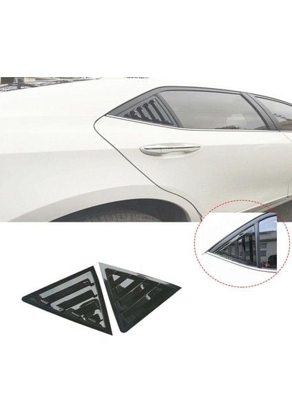 Toyota Corolla Kelebek Cam Kaplama Vizörü Parlak Siyah 2014-2020
