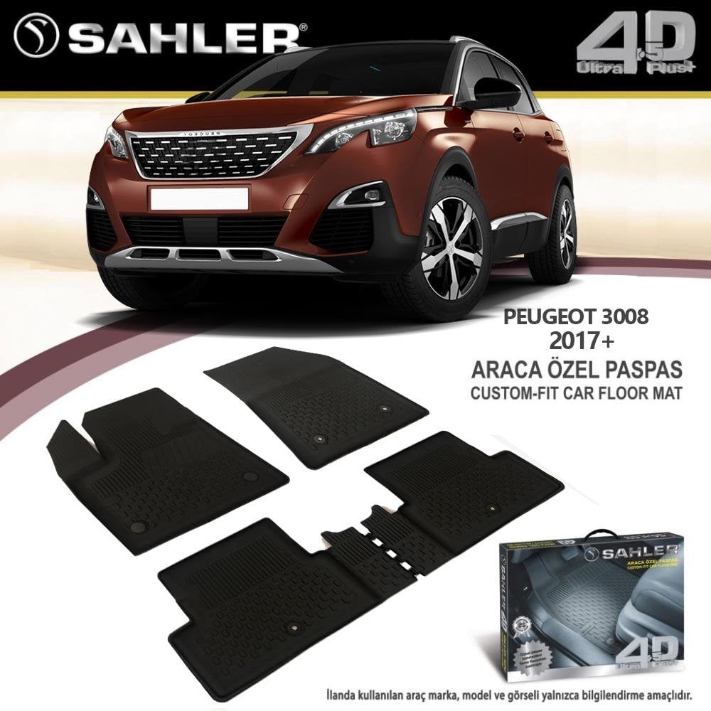 Peugeot 3008 Havuzlu Paspas 4,5D Sahler 2016 Sonrası