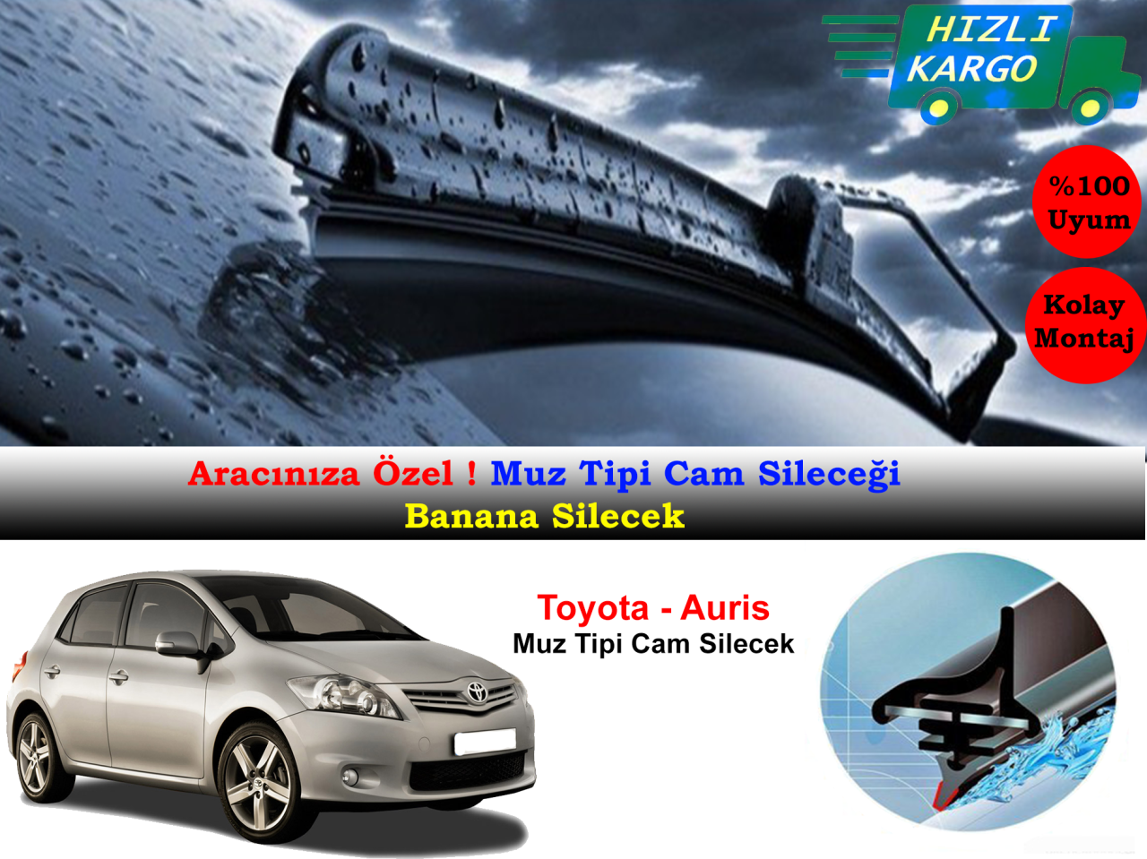 Toyota Auris Muz Silecek Takımı 2007-2011
