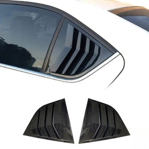 Skoda Octavia Kelebek Cam Kaplama Vizörü Parlak Siyah