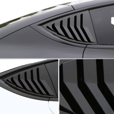 Tesla Kelebek Cam Kaplama Vizörü Parlak Siyah