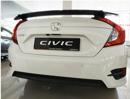 Honda Civic Fc5 Bagaj Üstü Spoiler Çıkıntılı Model