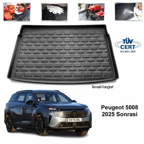 Peugeot 5008 Bagaj Havuzu Paspası 2025 Sonrası
