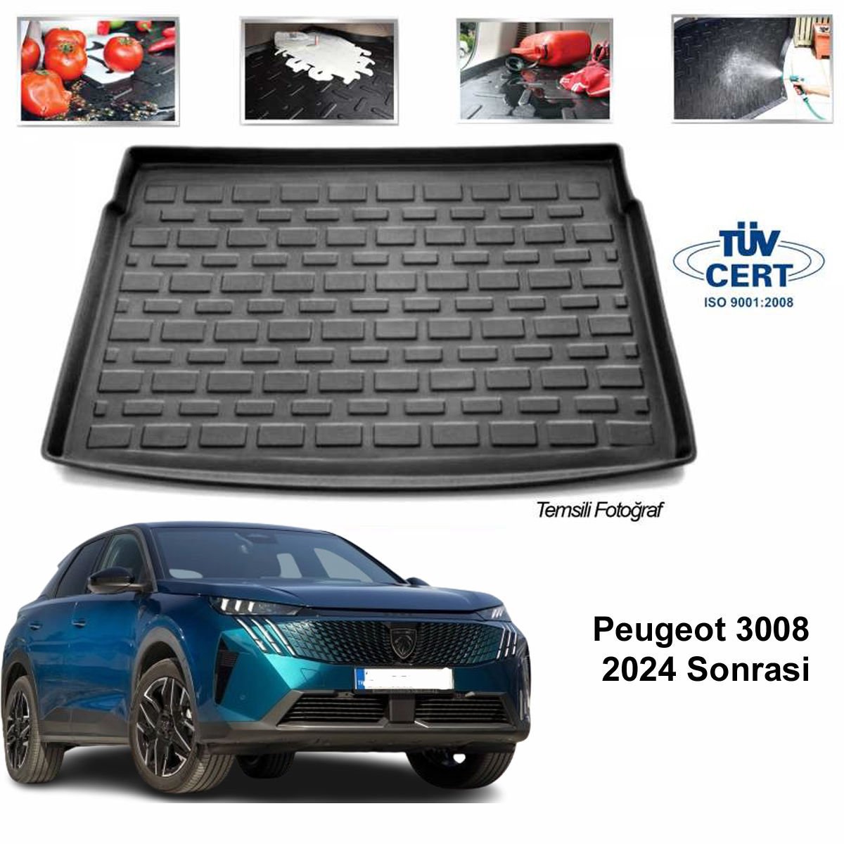 Peugeot 3008 Bagaj Havuzu Paspası 2024 Sonrası