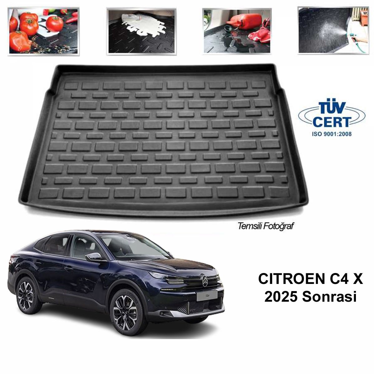 Cıtroen C4 X Bagaj Havuzu Paspası 2025 Sonrası