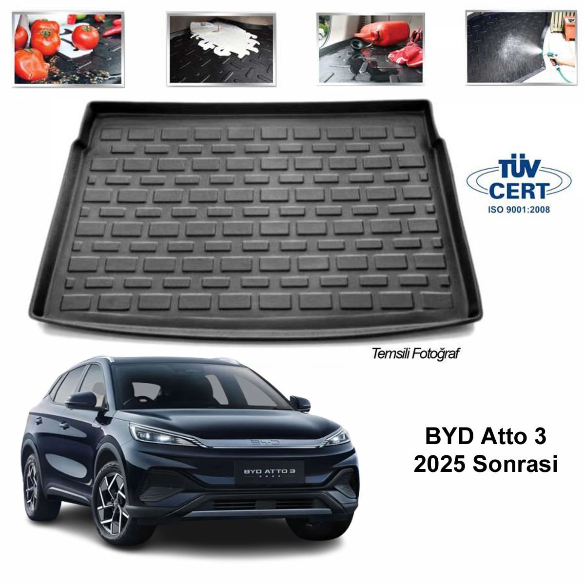 Byd Atto 3 Bagaj Havuzu Paspası 2025 Sonrası