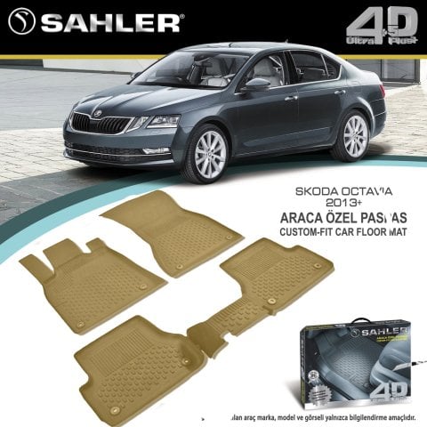 Skoda Octavia Havuzlu Bej Paspas 4,5D Sahler 2013-2020