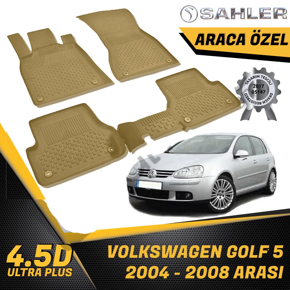 Volkswagen Golf 5 Havuzlu Bej Paspas 4,5D Sahler 2004-2008